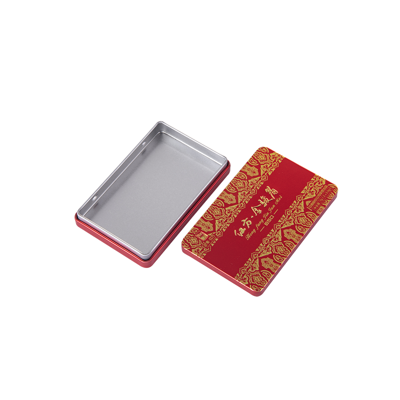 small rectangular incense coil packing tin box